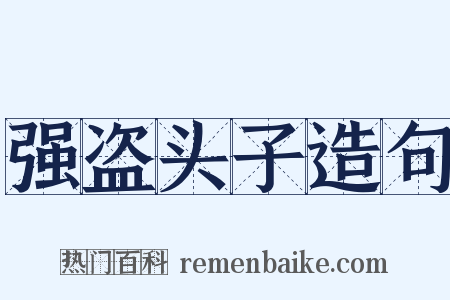强盗头子造句是什么意思的图片